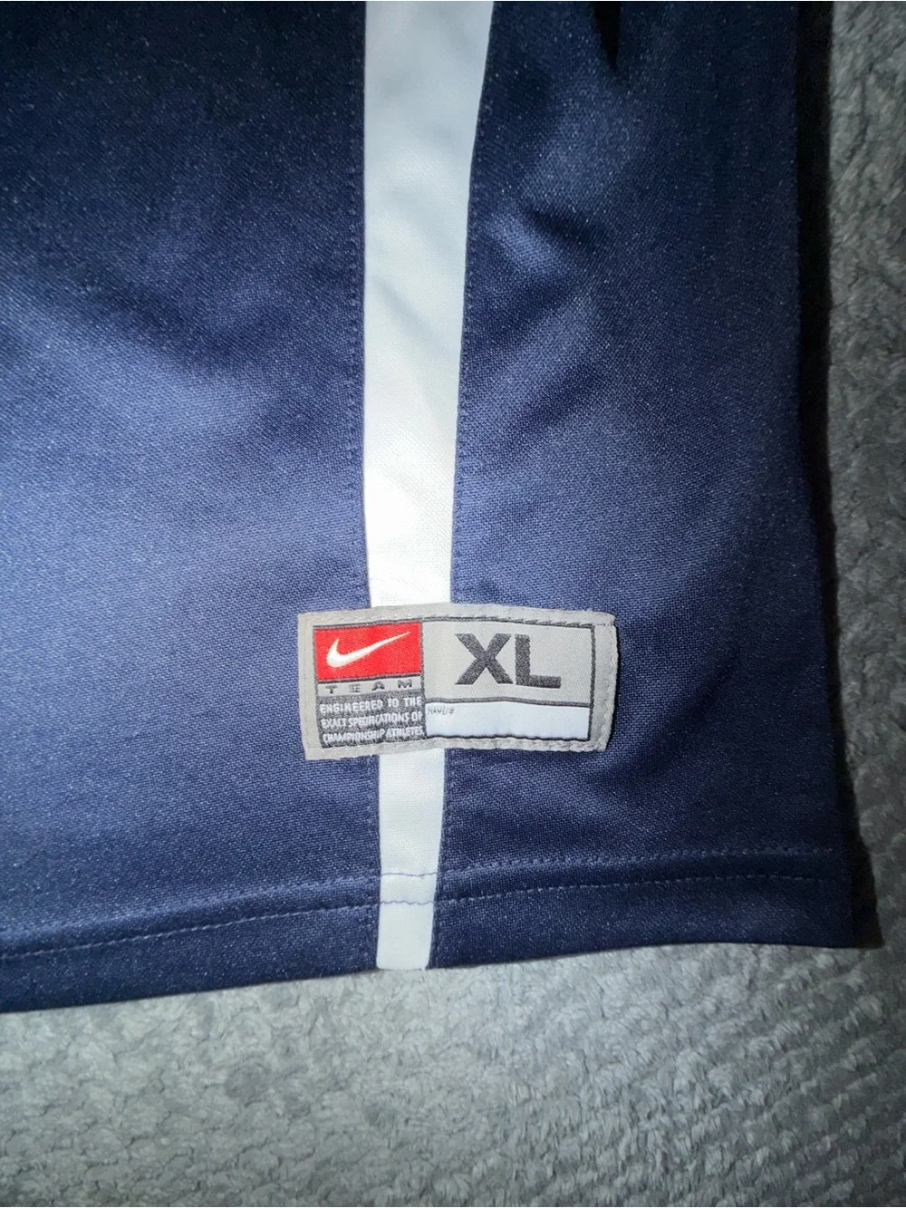 Nike Boys Navy and White Performance Polo Jersey